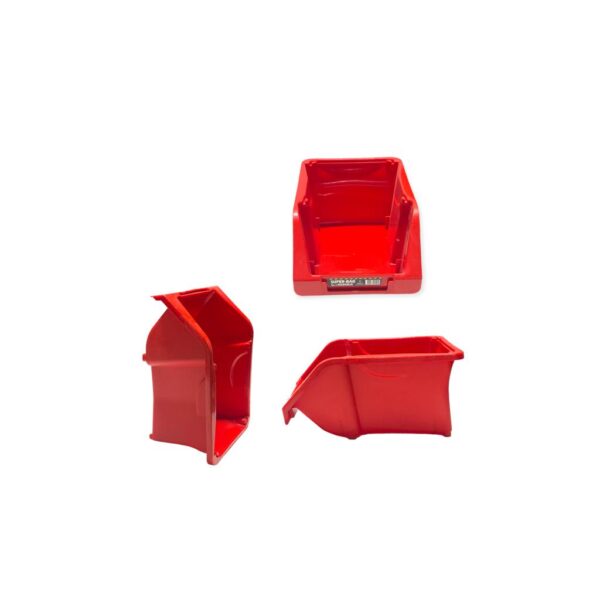 Cutie din plastic, pentru depozitare ,rosie,150x245x125 mm