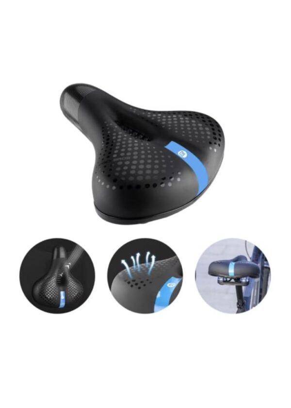 Sa bicicleta ,poliuretanica rezistenta la socuri si confortabila pentru MTB , BMX ,culoare negru-albastru