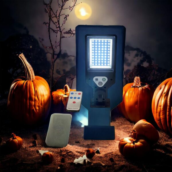 Lampa solara de exterior cu senzor de miscare, 3 moduri iluminare , 117 LED SMD, rezistenta la apa, sistem prindere inclus - imagine 2