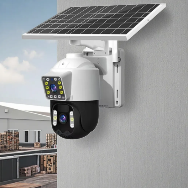 Cameră de Supraveghere Solară Inteligentă V380 Pro, Full HD, Viziune Nocturnă Color, Wireless, 355° Pan, 95° Tilt (model ZY-P1-WIFI) - imagine 2