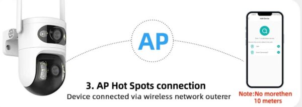 Cameră IP Wifi NOUĂ 8MP 4K, lentilă dublă, ecran dublu, cameră wireless pentru exterior, CCTV, supraveghere video, securitate, AI, urmărire automată - imagine 5