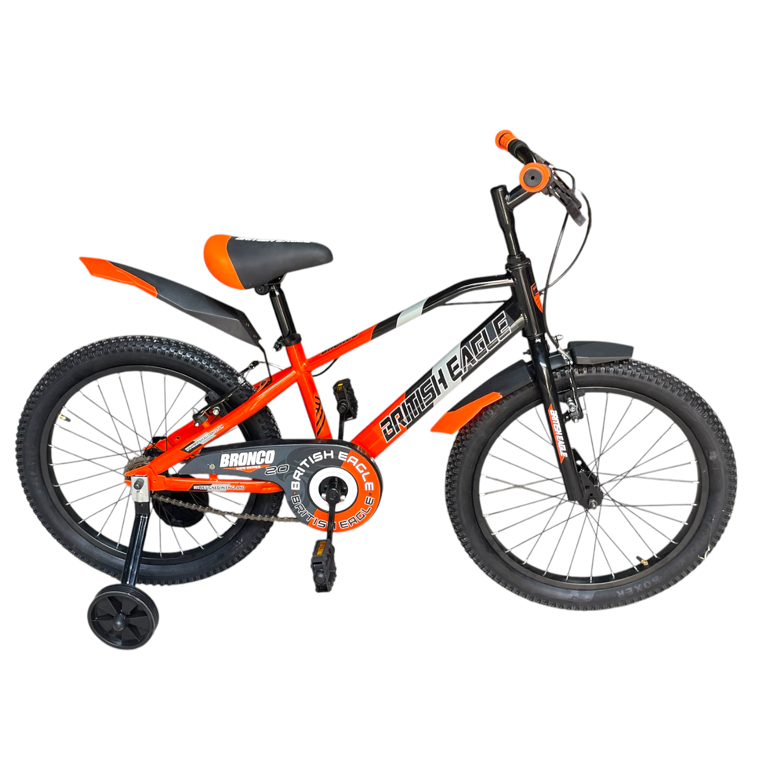 Bicicletă Copii British Eagle Bronco 20″ – Roți Ajutătoare,