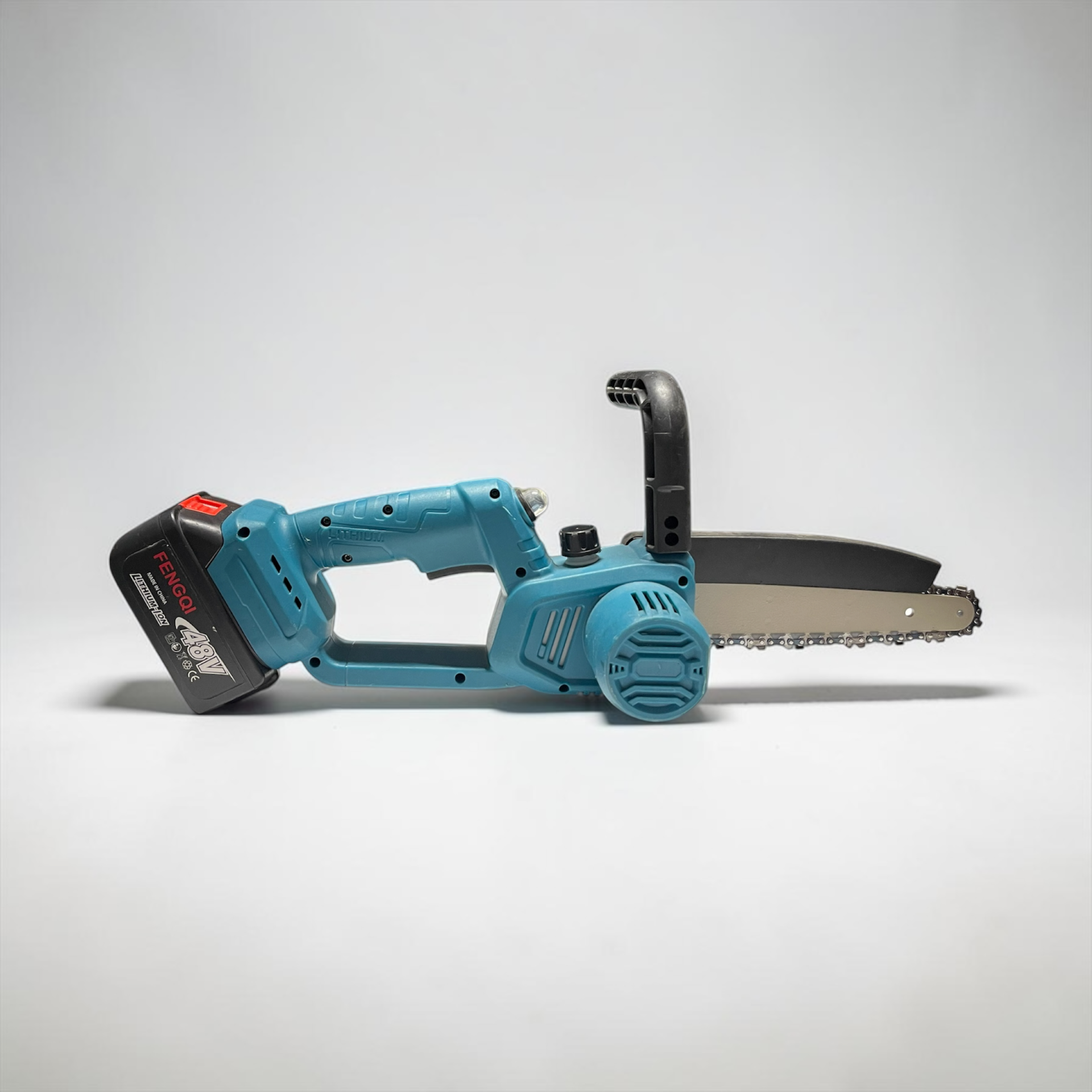Mini drujbă fără fir 48V – lamă 8 inch, cu 2 acumulatori și pompă de ungere - imagine 2