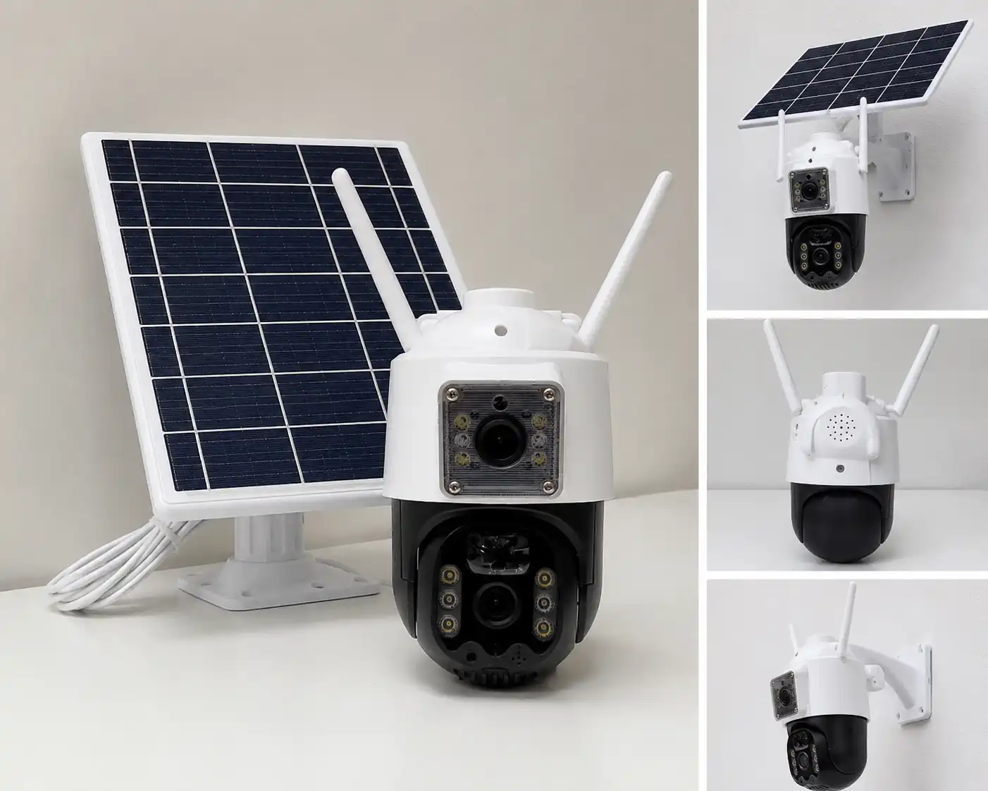 Cameră de Supraveghere Solară PTZ 6MP cu Panou Solar kd-15 - imagine 2