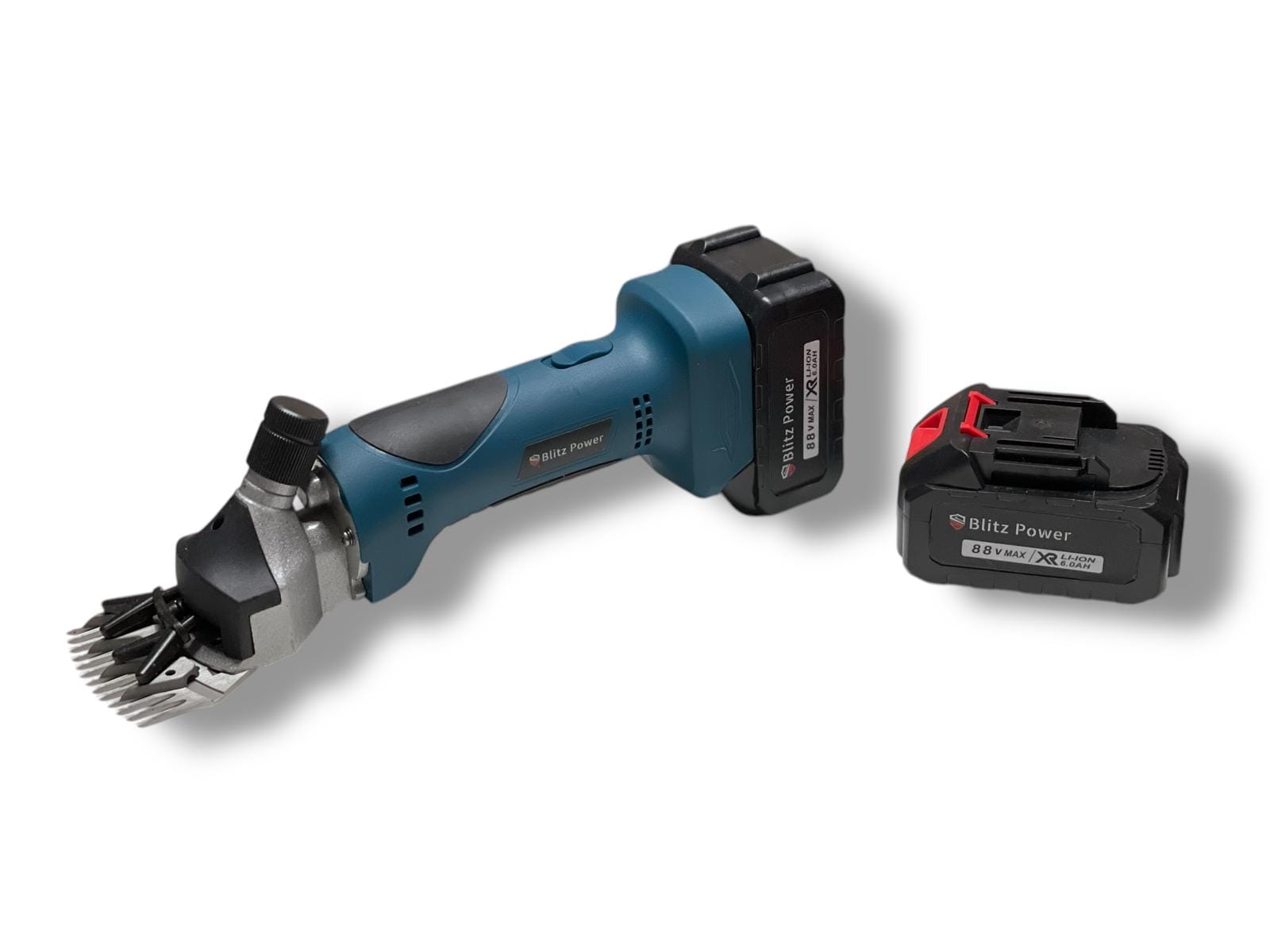 Masina de tuns oi pe acumulator Blitz Power , 48V, 6000mAh, 2 acumulatori, accesorii incluse, cutie de transport si depozitare - imagine 4