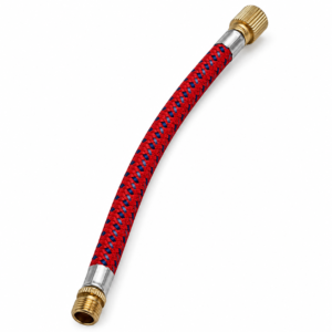 Furtun pentru pompa bicicleta, longziming, 16.6cm, nylon, rosu
