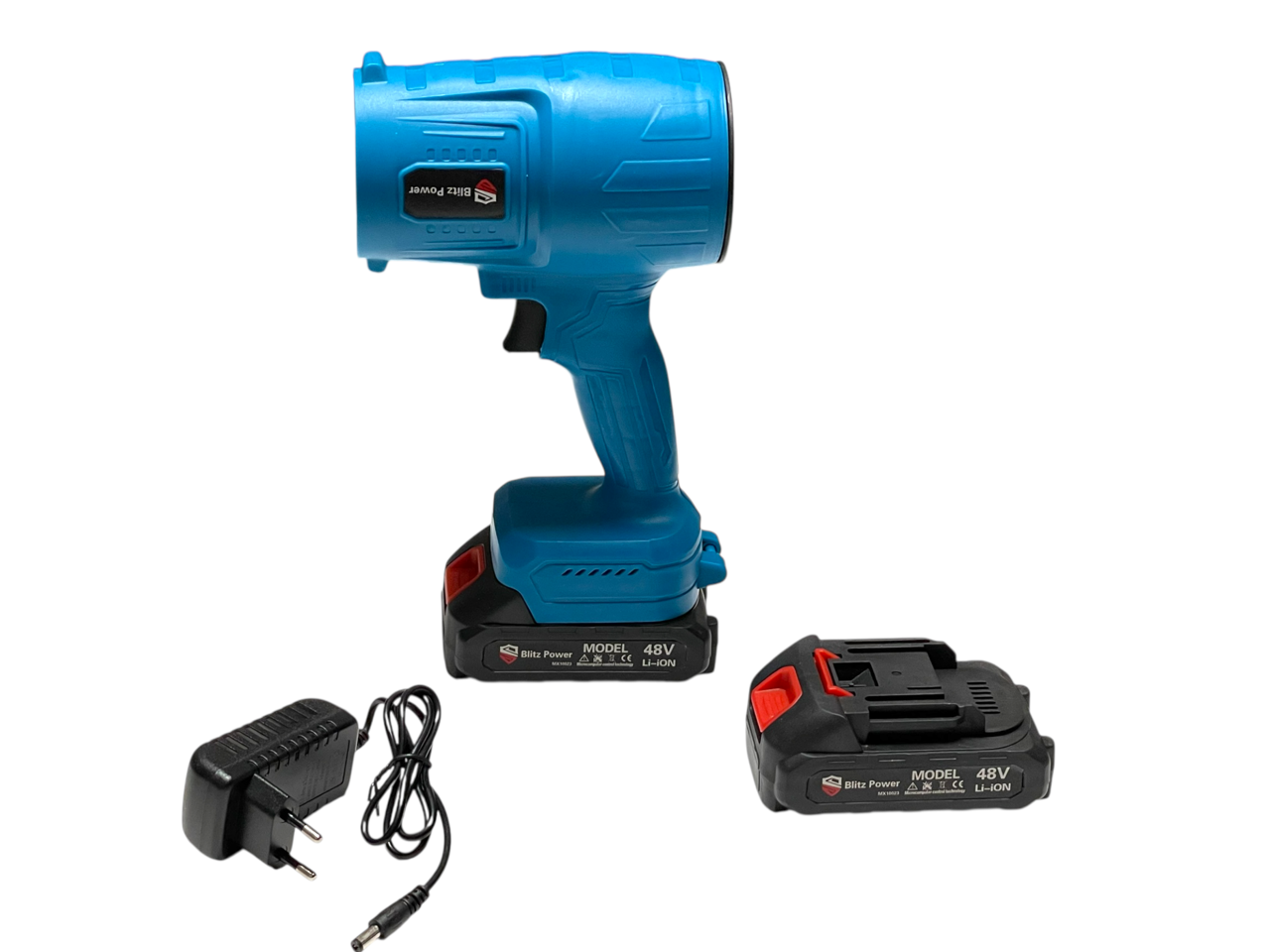 Suflanta Blitz Power Auto Profesionala Turbo – Uscare Rapida si Curatare Multifunctionala, cu 2 acumulatori 48V - imagine 2