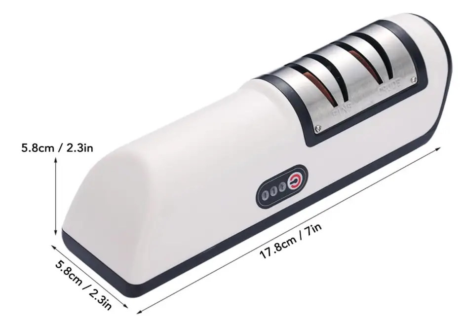 Ascuțitor electric pentru cuțite, în 2 etape, automat, pentru uz casnic, cu bază antiderapantă, reîncărcabil prin USB, pentru bucătărie, ascuțire rapidă - imagine 3
