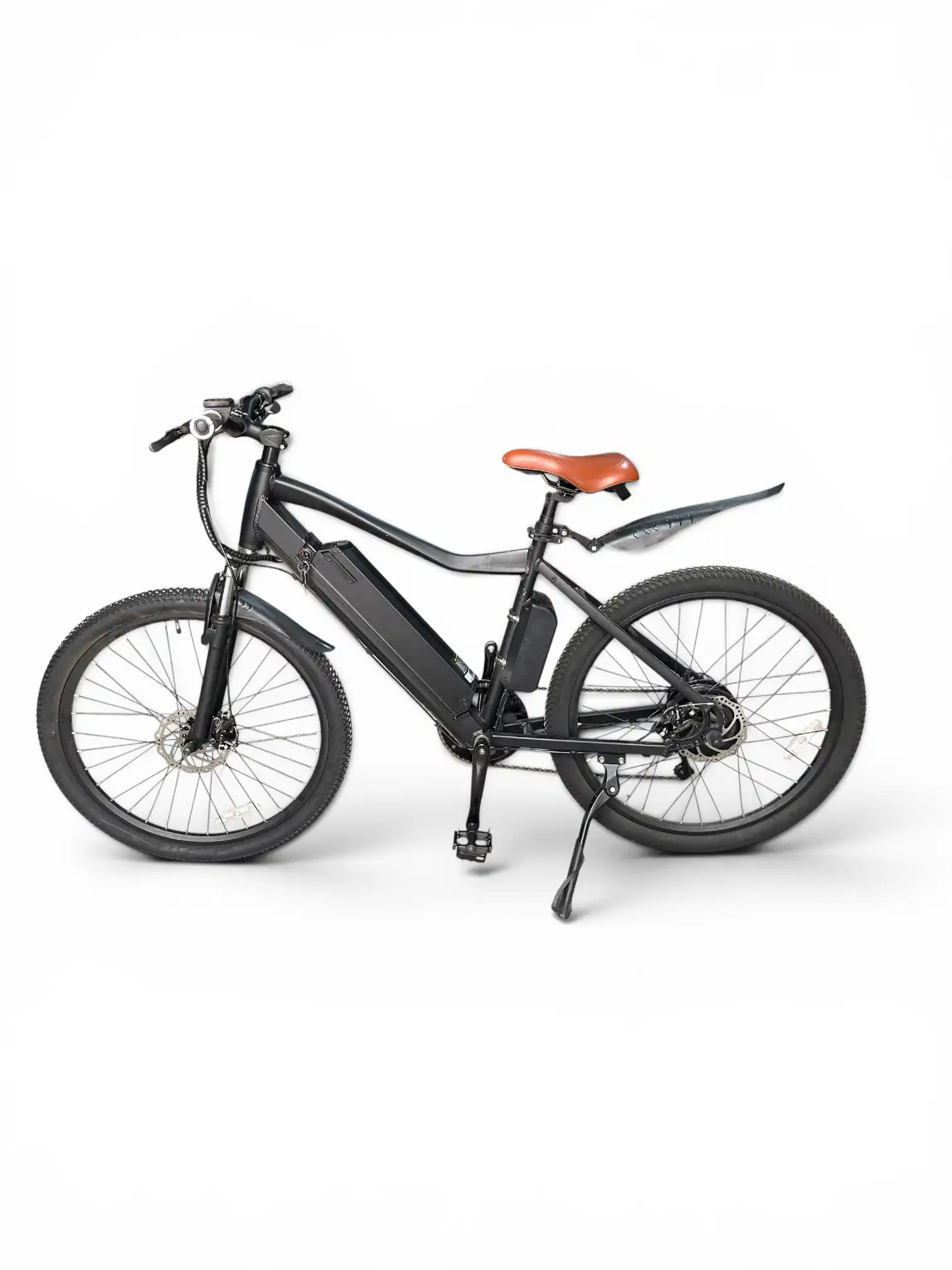 Bicicletă Electrică 26 Inch, Motor 500W, Baterie Litiu 48V, Autonomie până la 100 km, Shimano 7 Viteze, Frâne pe Disc, Suspensie Față - imagine 3