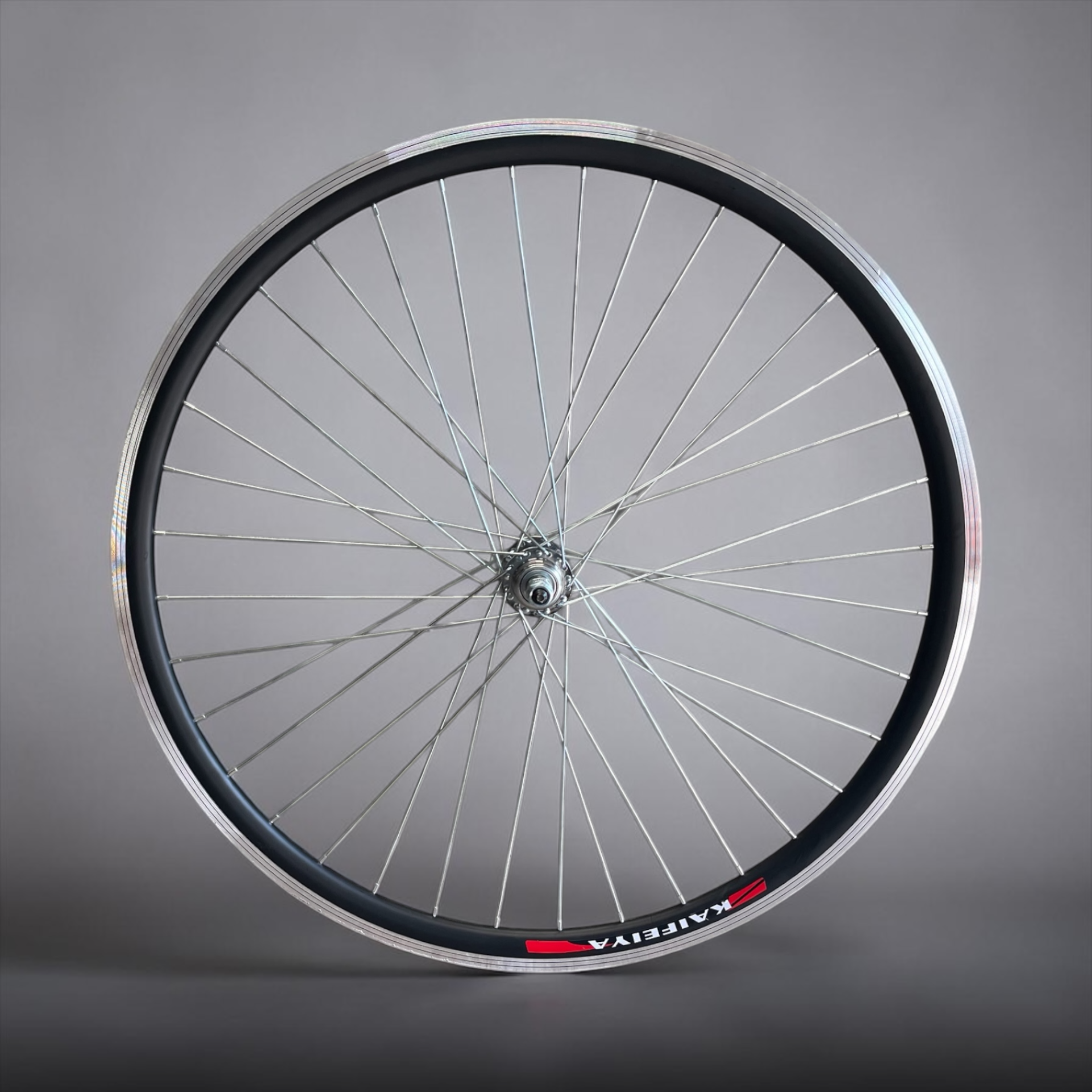 Roată spate bicicletă 26” aluminiu, 36 spițe (36H), butuc cu filet, otel, cu bile rezistentă MTB / oraș - imagine 2