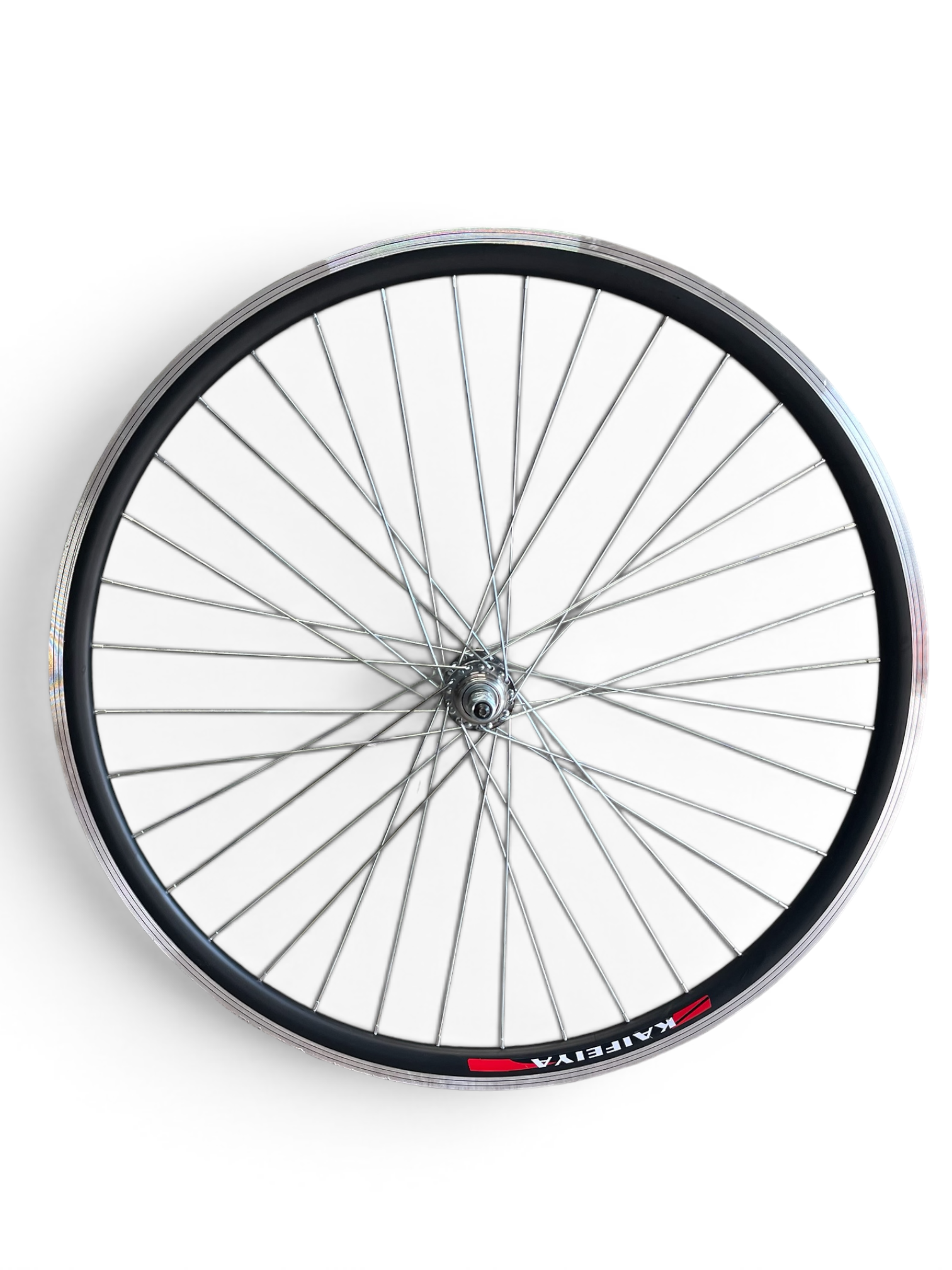 Roată spate bicicletă 26” aluminiu, 36 spițe (36H), butuc cu filet, otel, cu bile rezistentă MTB / oraș
