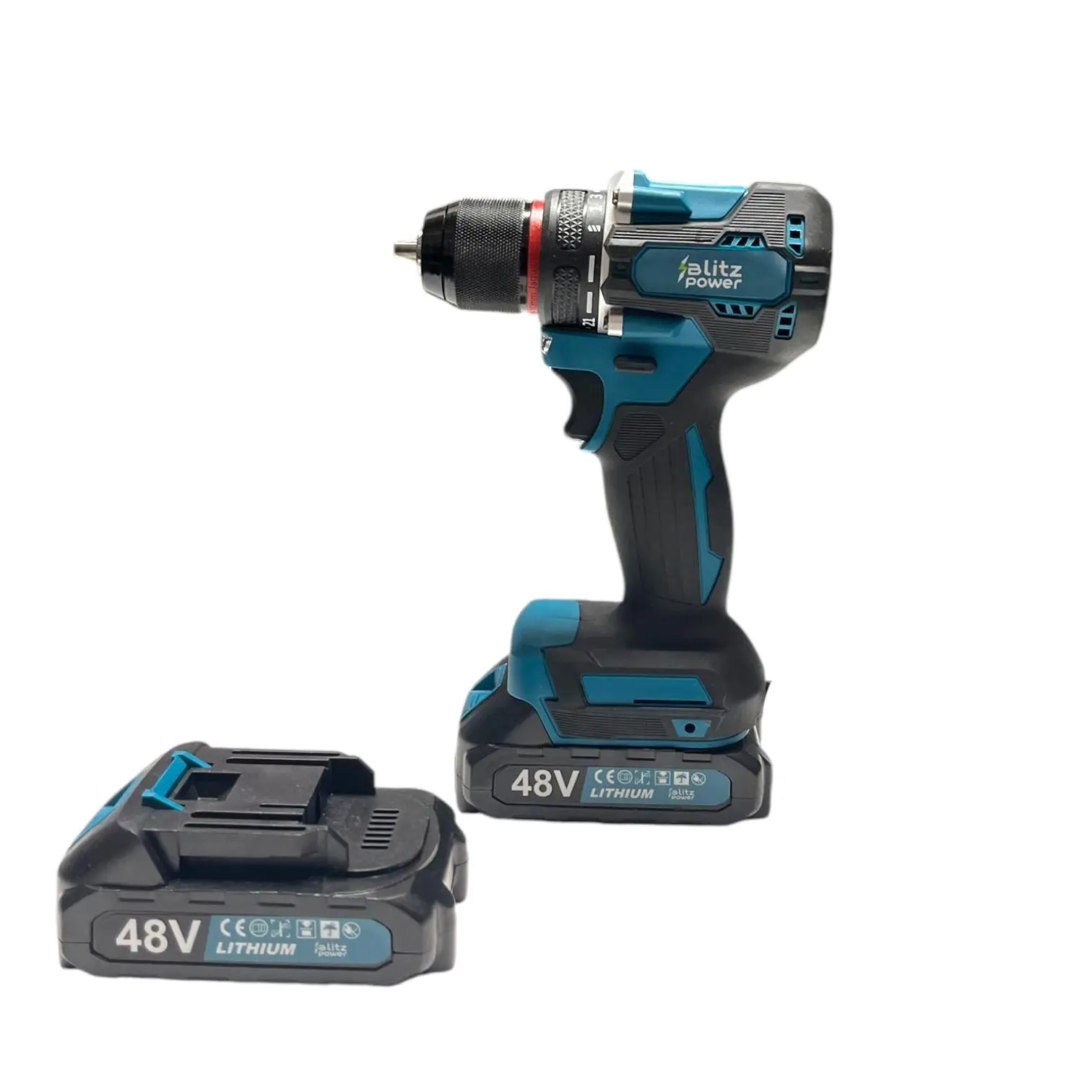 Mașină de Găurit și Înșurubat Blitz Power 128V, 2 Acumulatori Li-Ion, 25+1 Trepte Cuplu, Set 28 Accesorii, Mandrină metalica, Valiză Transport Inclusă - imagine 2