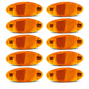 Set 10 bucăți stop spițe bicicletă – reflectorizante, portocalii