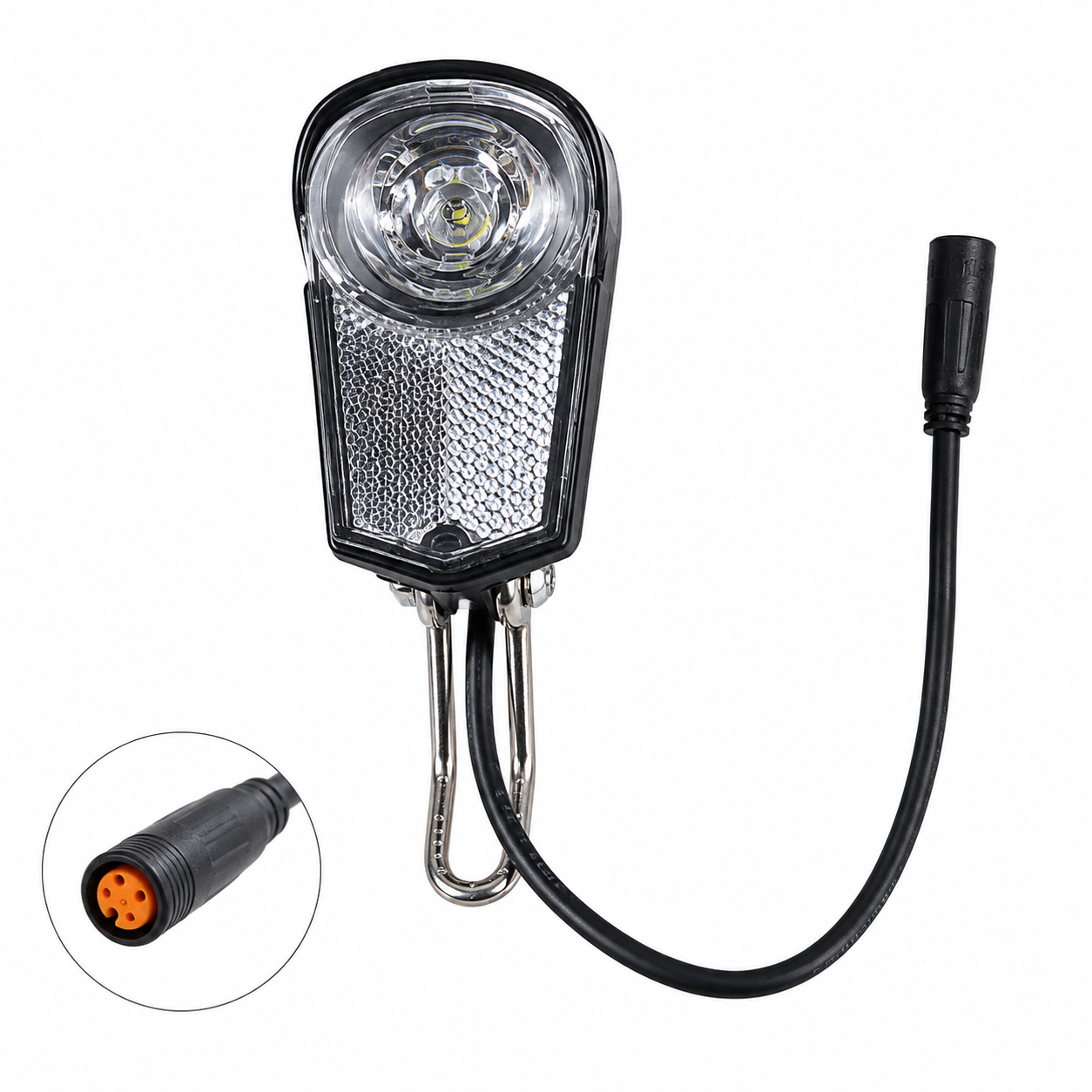 Far LED cu mufă pentru biciclete electrice și trotinete 3w - imagine 2